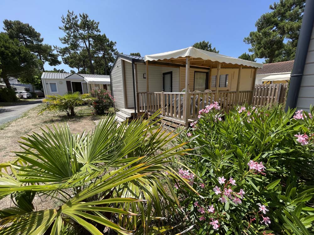 location mobil home familial 3 chambres camping en Vendée
